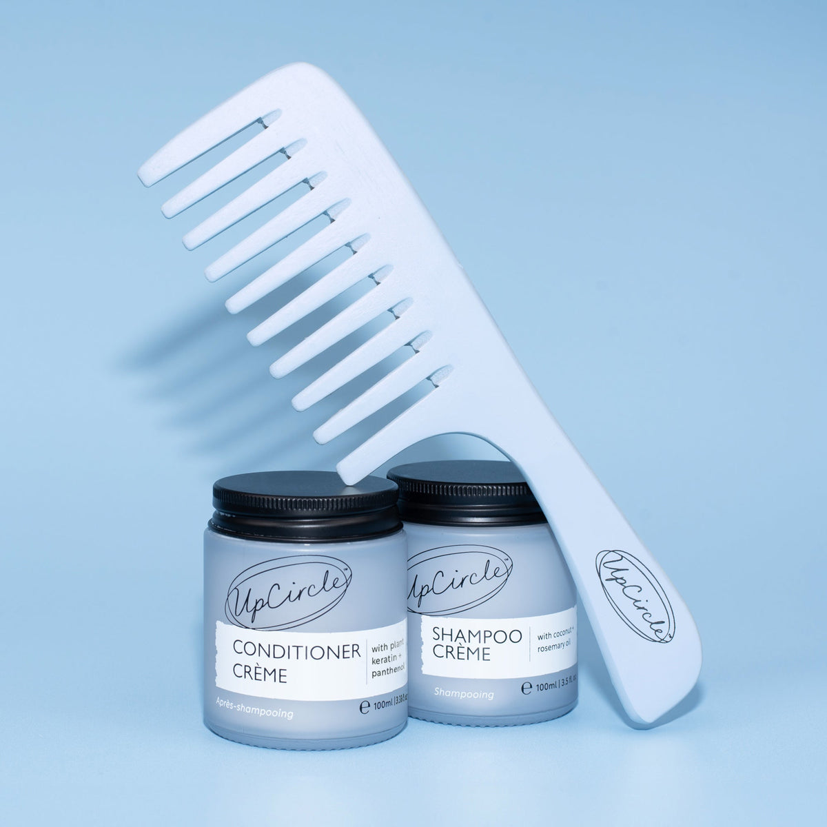 UpCircle Haircare Duo + Bamboo Wide-Tooth Comb — alternate product view