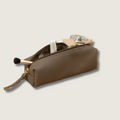 Aurora cream leather makeup bag product view