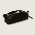 Aurora black leather makeup bag product view