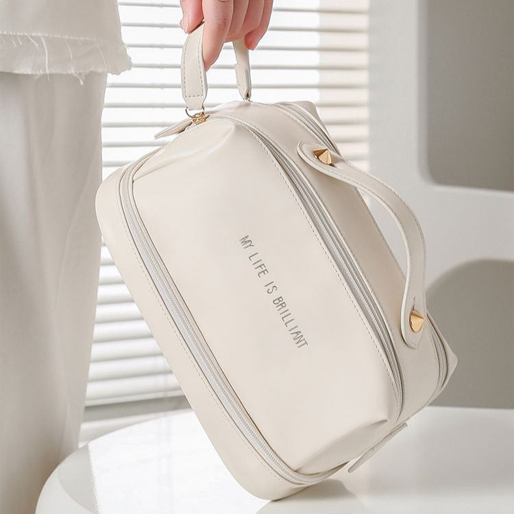Double-Layer Travel Makeup Bag