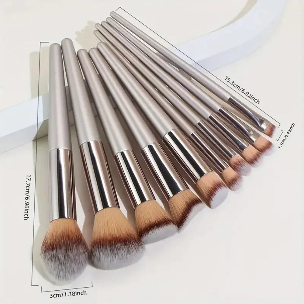 14-Piece Synthetic Makeup Brush Set