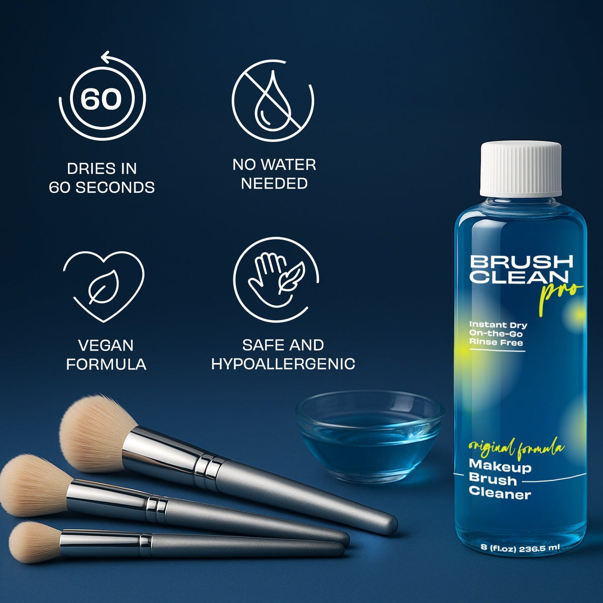 The Original Makeup Brush Cleaner — detail view