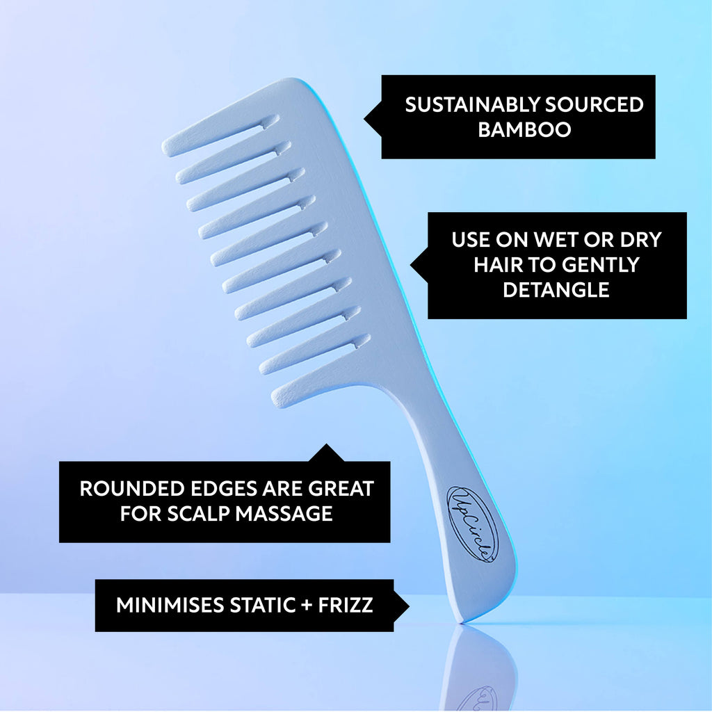 UpCircle Haircare Duo + Bamboo Wide-Tooth Comb — alternate angle