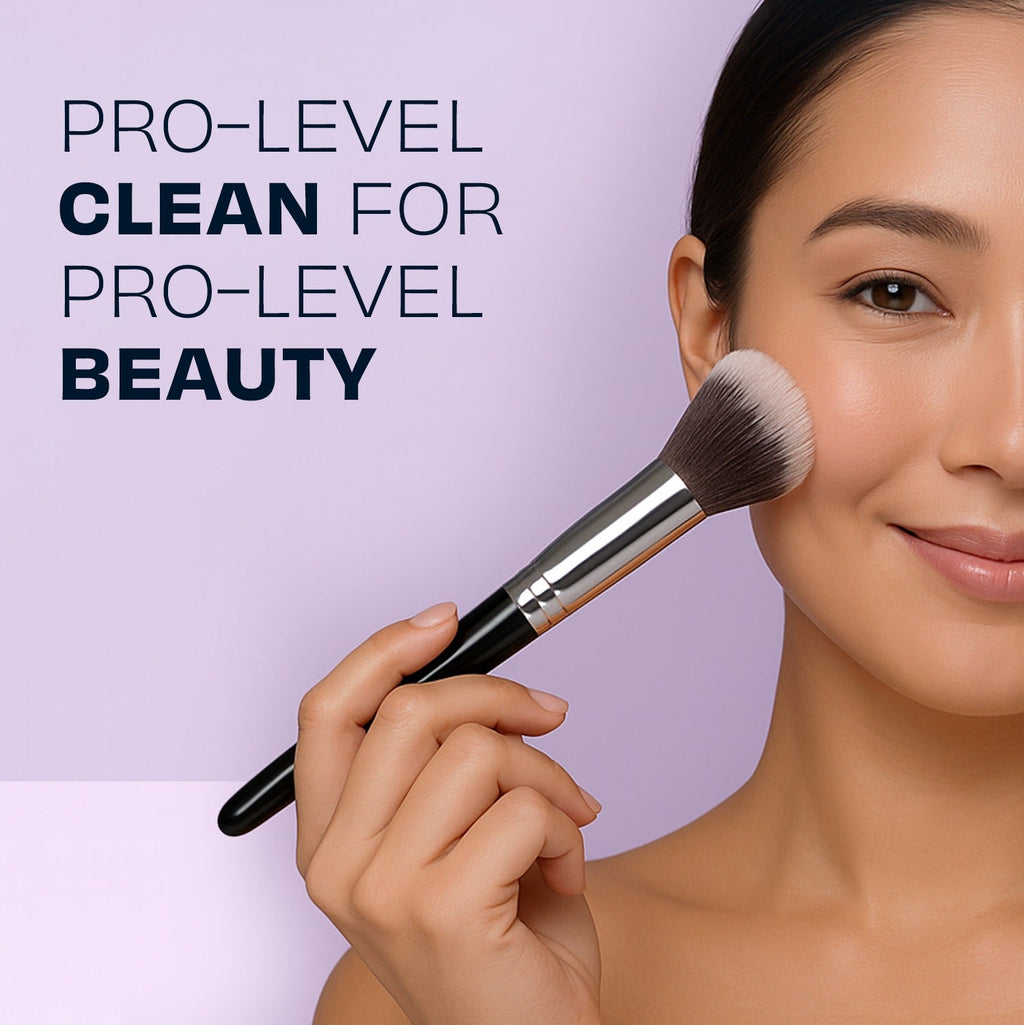 Lavender makeup brush cleaner — alternate product view