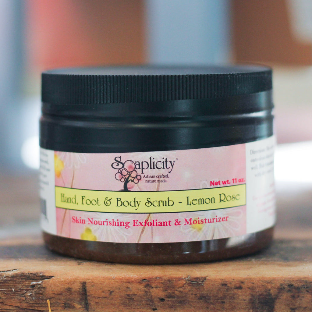Lemon Rose Sugar Body Scrub — 11 oz