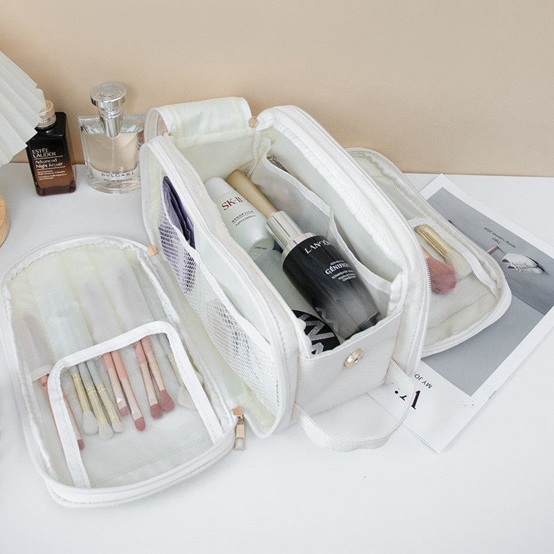 Large Compartment Makeup Bag