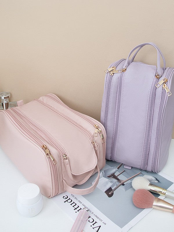 Large Compartment Makeup Bag