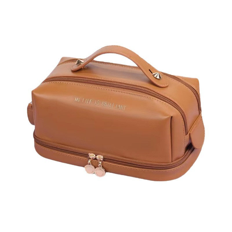 Double-Layer Travel Makeup Bag