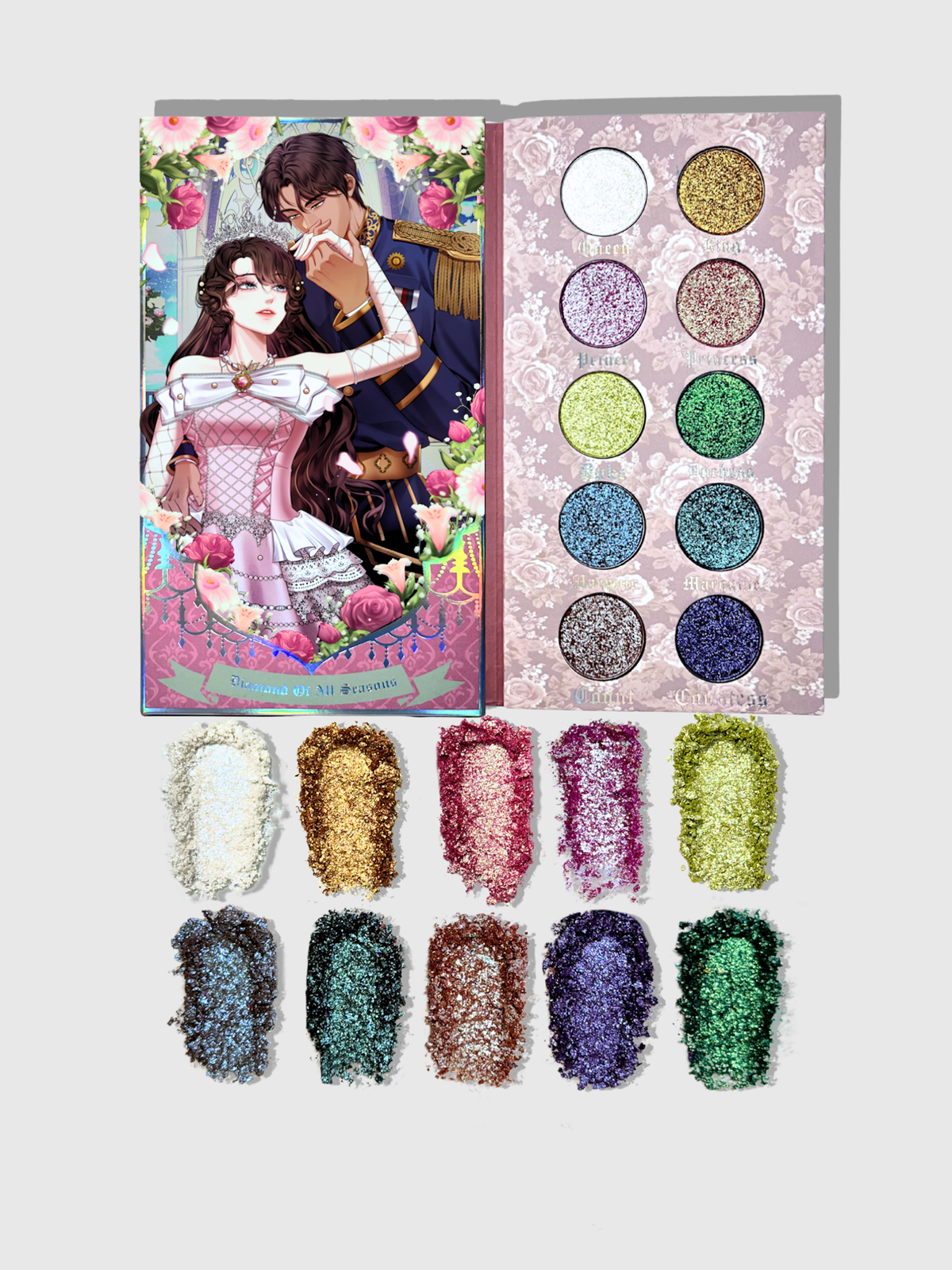 Diamond of All Seasons 10-shade duochrome pressed pigment palette