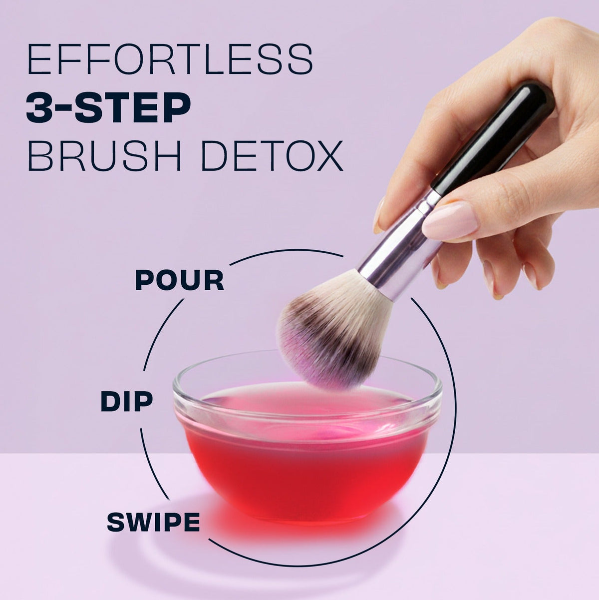 Rose Makeup Brush Cleaner