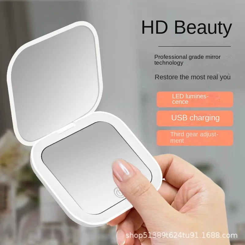 LED Compact Travel Makeup Mirror