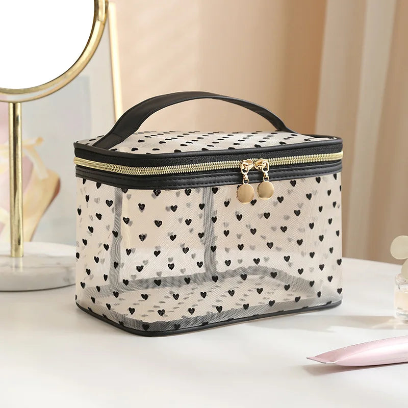 Double-Layer Mesh Makeup Organizer