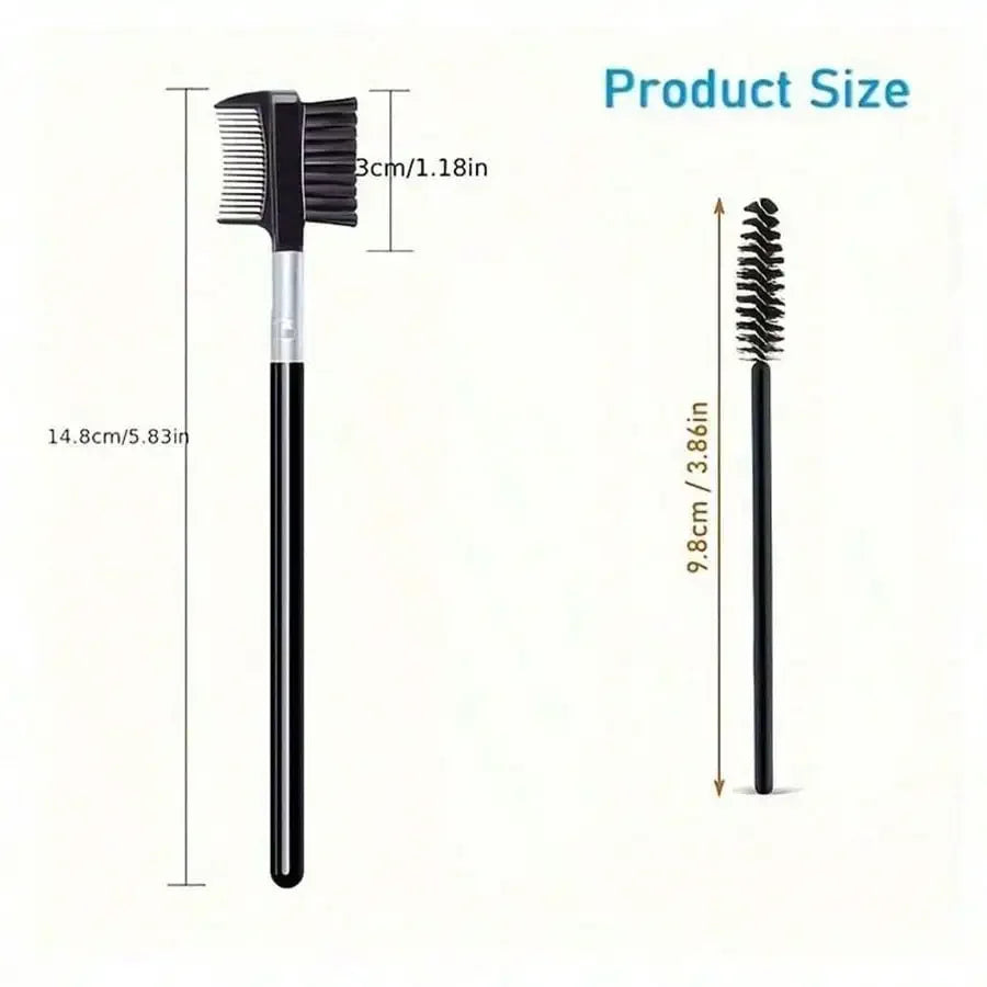 Lash and brow grooming tools for shaping and separating