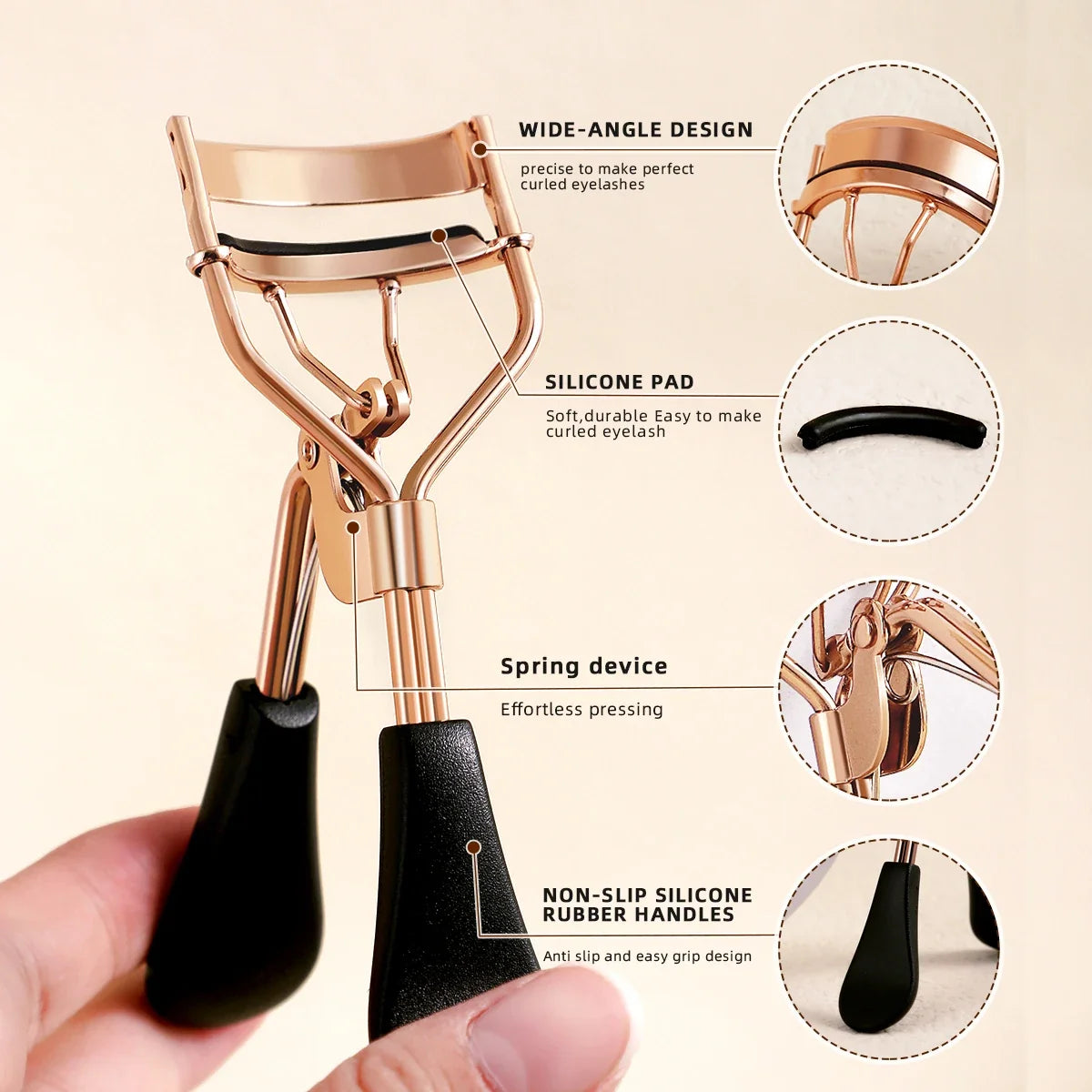Eyelash Curler + 15 Refill Pads — product detail