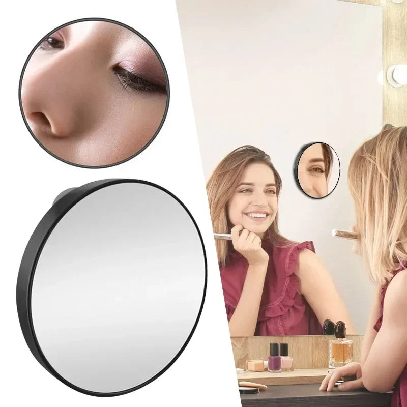 Suction-cup magnifying makeup mirror