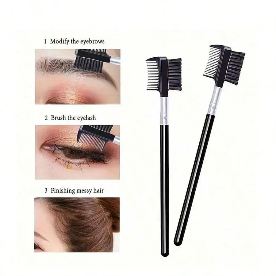 Complete 11-piece brow and eyelash grooming tool set