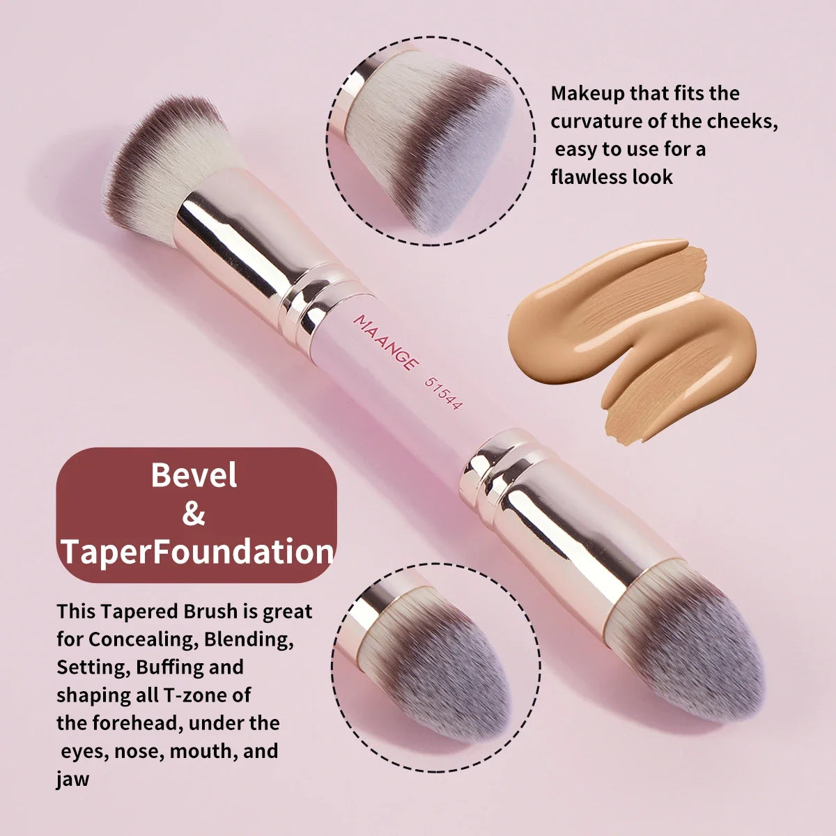 MAANGE travel makeup brush set — compact set view