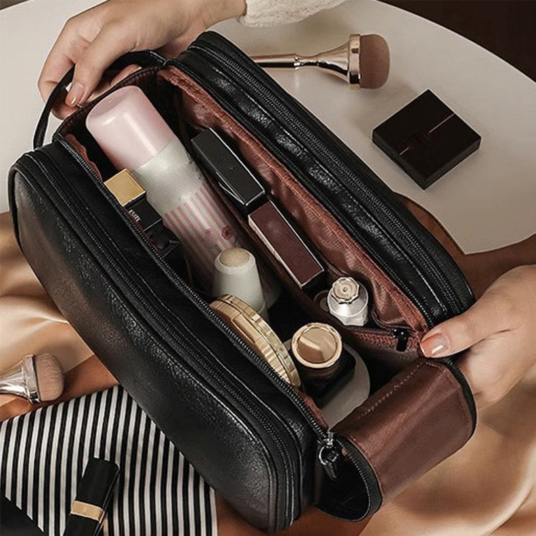 Large Compartment Makeup Bag