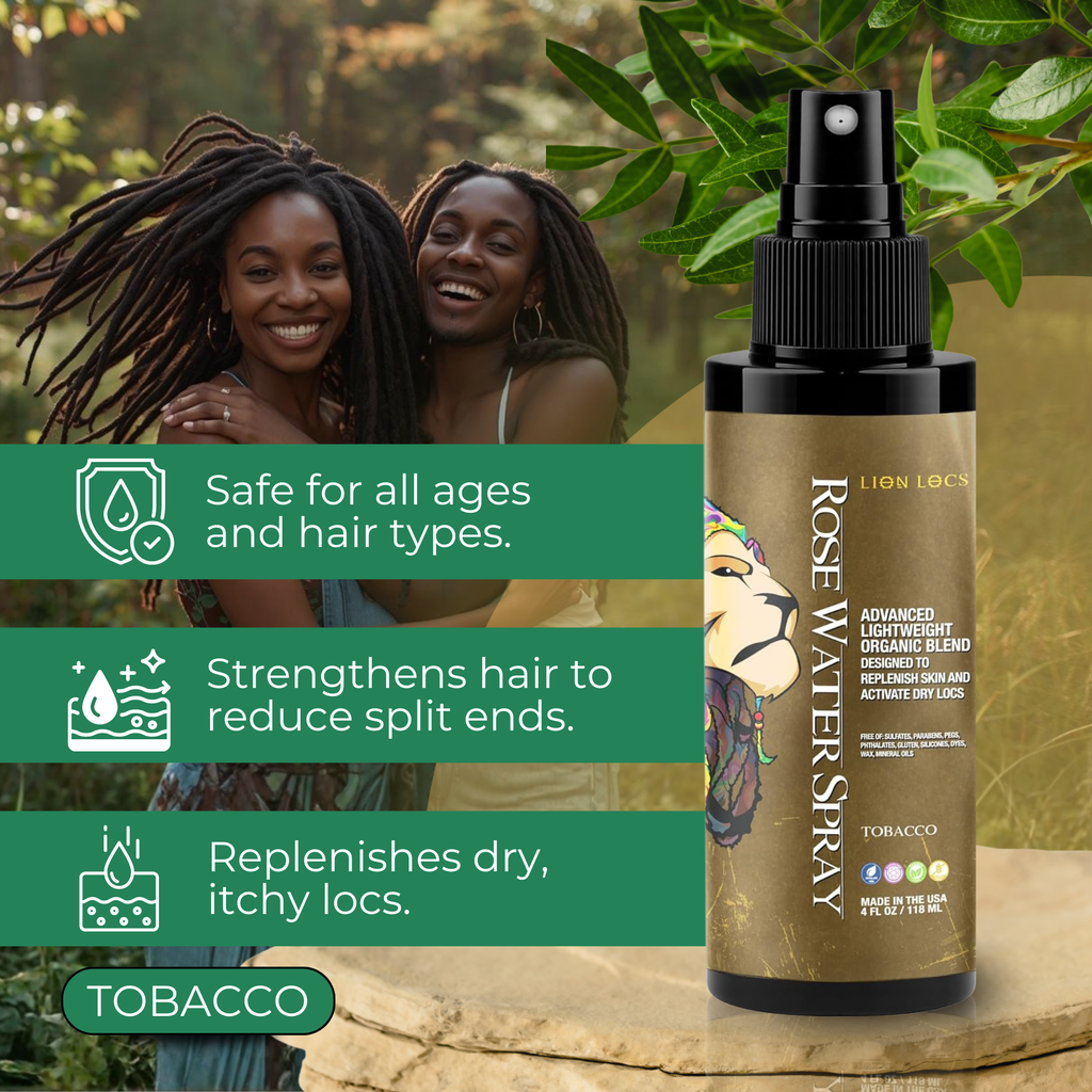 LionLocs Rose Water Spray — Tobacco