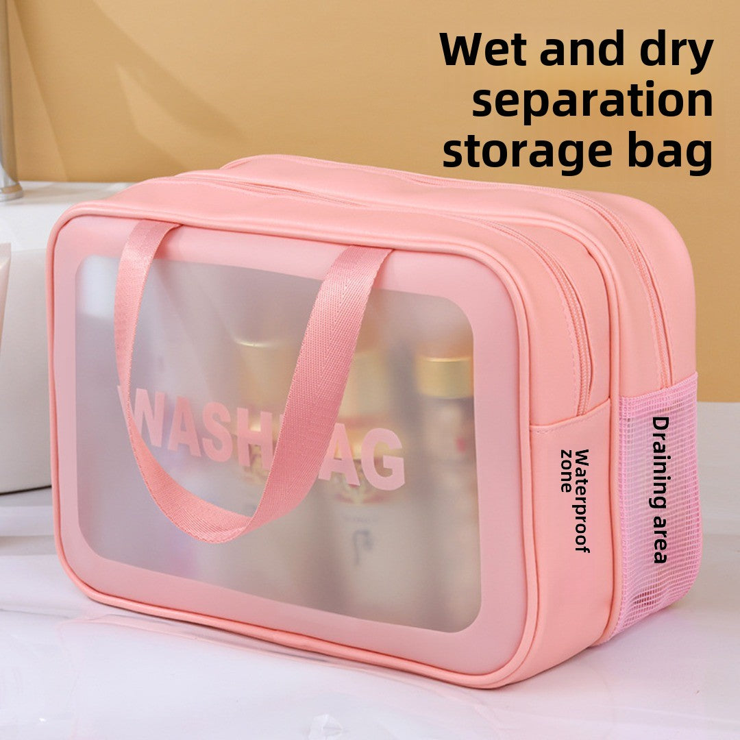 Clear Dry/Wet Travel Organizer