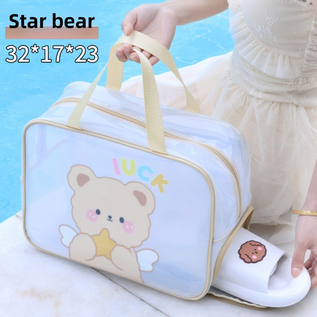 Clear Dry/Wet Travel Organizer