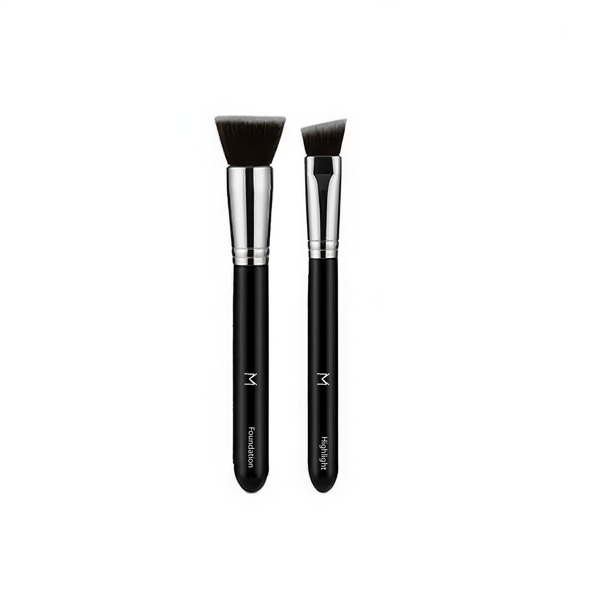 Voodoo Makeup foundation and highlight-conceal brush duo